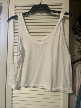 wild fable White Scoop Neck Relaxed Tank